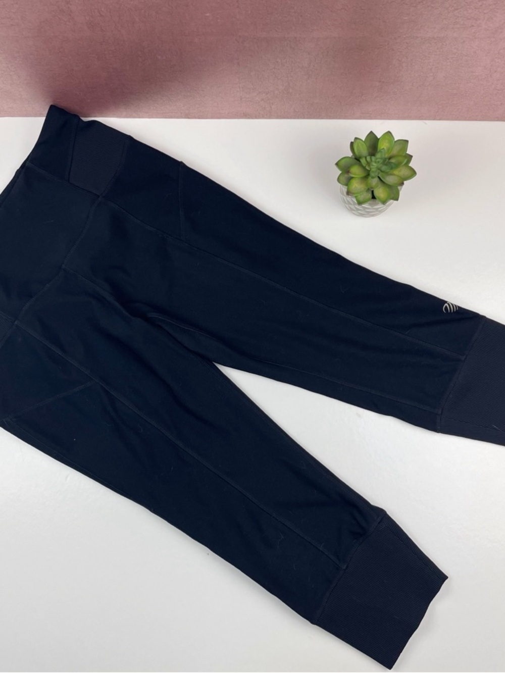 MPG Solid Black Workout Athletic Leggings Pants Women Large